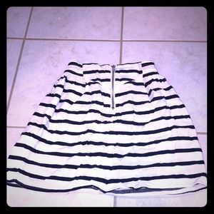 Striped mini skirt
